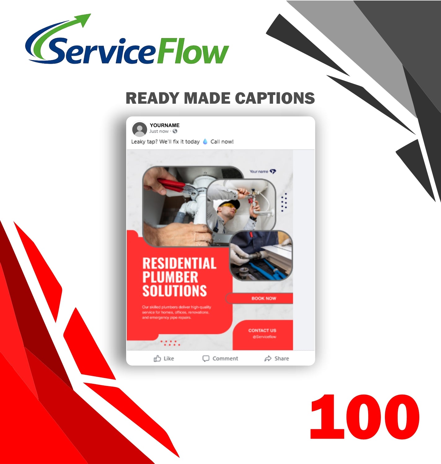 Meta captions for Plumbers